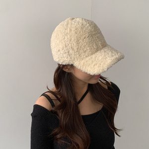 [귀여워] 뽀글이 양털 털 볼캡 따뜻한 모자 (4 Color)